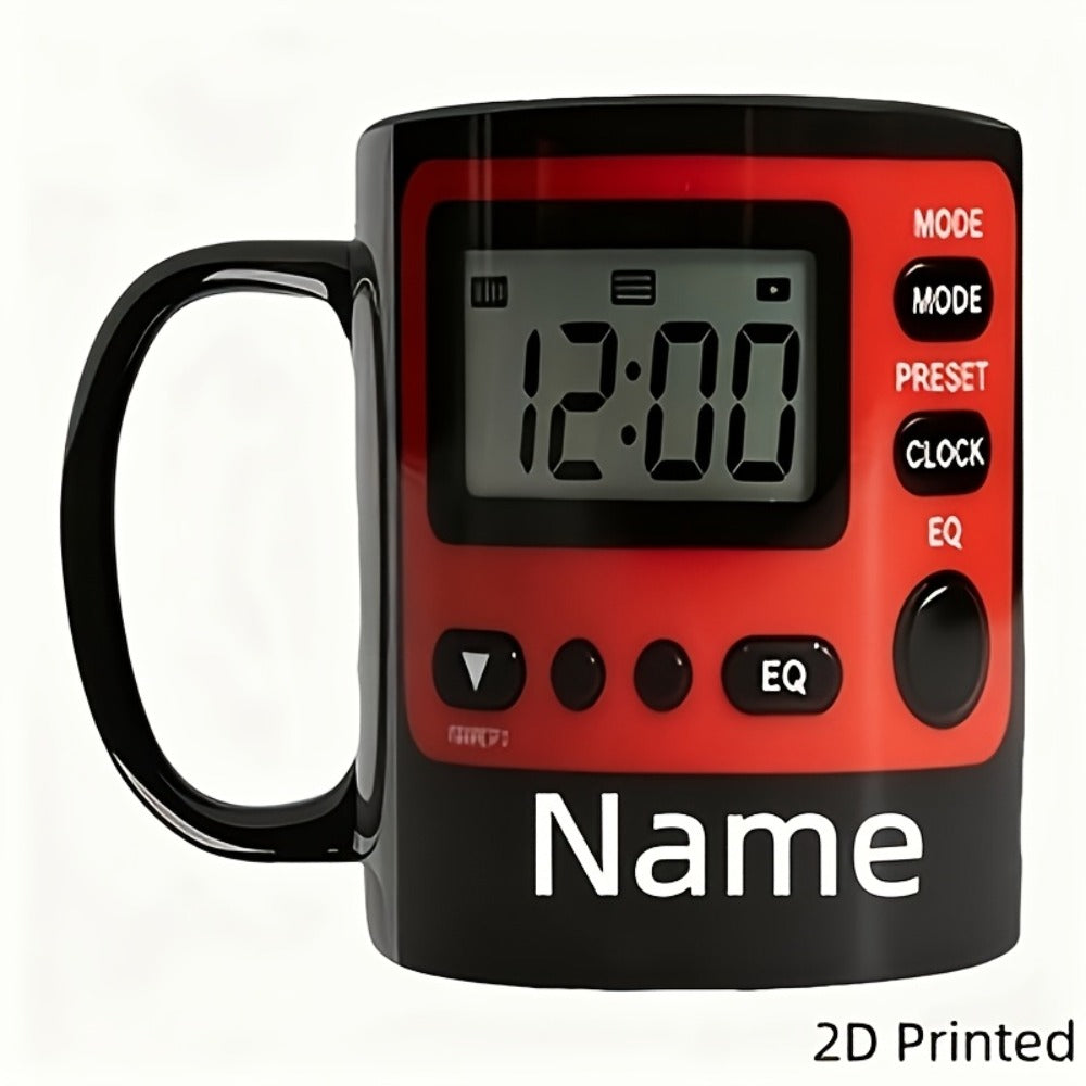 Personalized Ceramic Coffee Mug Custom Name or Text 11oz Customizable Cup for Hot Cold for Home Cooking, Dining and Outdoor Meals