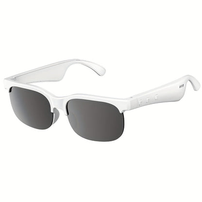 Open Ear Bluetooth Audio Glasses with Built-In Earbuds, Wireless Smart Sunglasses for Music & Hands-Free Calls