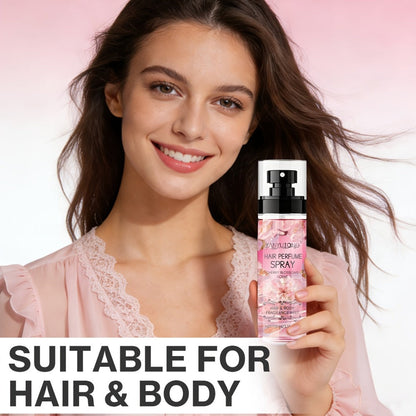 Hair Perfume Mist Cherry Blossom Scent 100ml - Fragrance Non-Greasy No-Wash Aromatic Hair for Bath Time, Home Spa and Personal Care