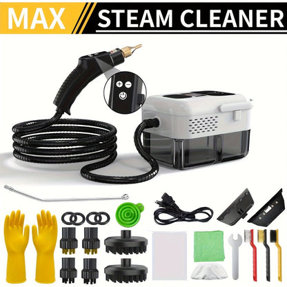 Portable Steam Cleaner High-Temperature High-Pressure Handheld Steamer for Home, Carpet, Tile & Grout Cleaning