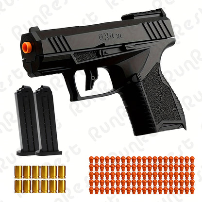 Bullet Toy Gun with Jumping Shell & 2 Magazines with the Listed Color, Size or Set Options for Everyday Use