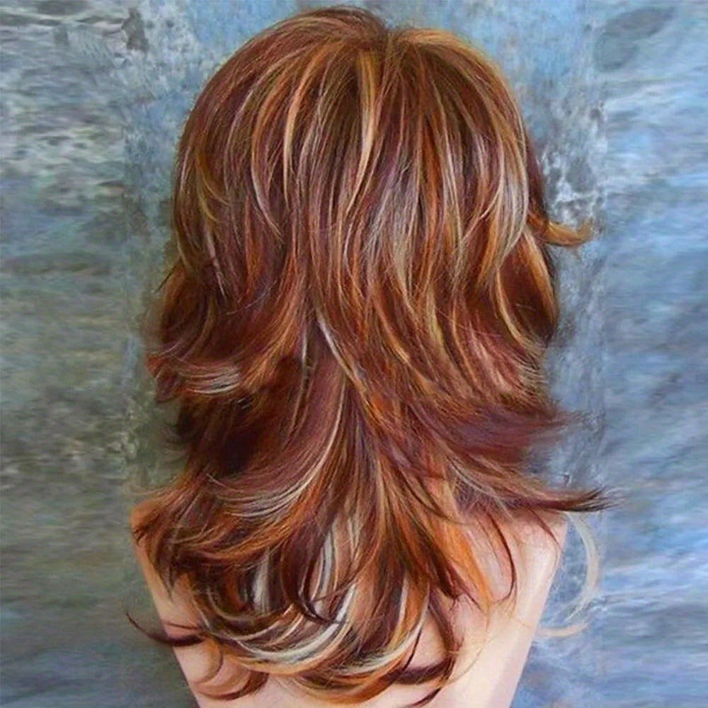 Synthetic Wig 18-Inch Light Brown Straight Style with, Simulated Scalp and Wig Net with Item-Specific Color, Length, Texture and Cap Choices
