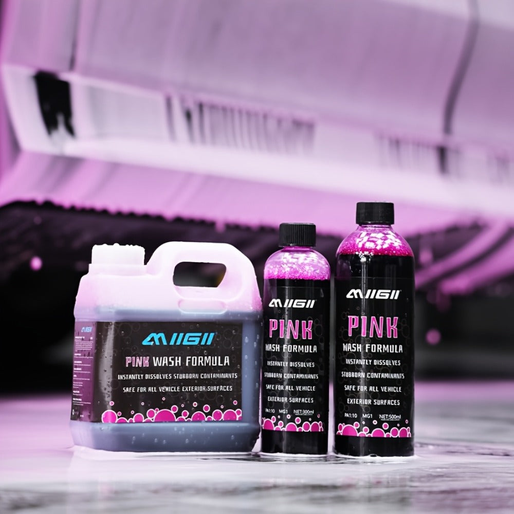 Pink Foam Pre-Wash Car Shampoo – Floral Scent Snow Foam Prewash Solution, Safe for Coatings & Paint | Foam Cannon
