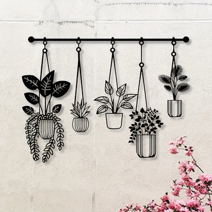 Metal Flower Wall Art Rustic Farmhouse Decor, Minimalist 3D Floral Wall Sculpture for Living Room Bedroom Bathroom Dining Room