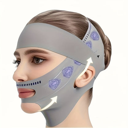 V-Line Face Lift Belt 5-Pack Facial Contouring Lifting Mask with Forehead Lift Band for Makeup, Travel and Everyday Vanity Use
