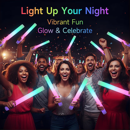 Foam Glow Sticks Set 103pcs 70pcs 40pcs for Entryways, Bedrooms and Living Spaces, with the Listed Configuration