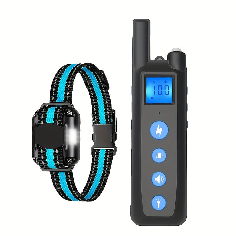 Remote Dog Training Collar 2600ft Rechargeable – Vibration & Sound Modes Adjustable Nylon Strap USB Charging for Small to Large Dogs 1