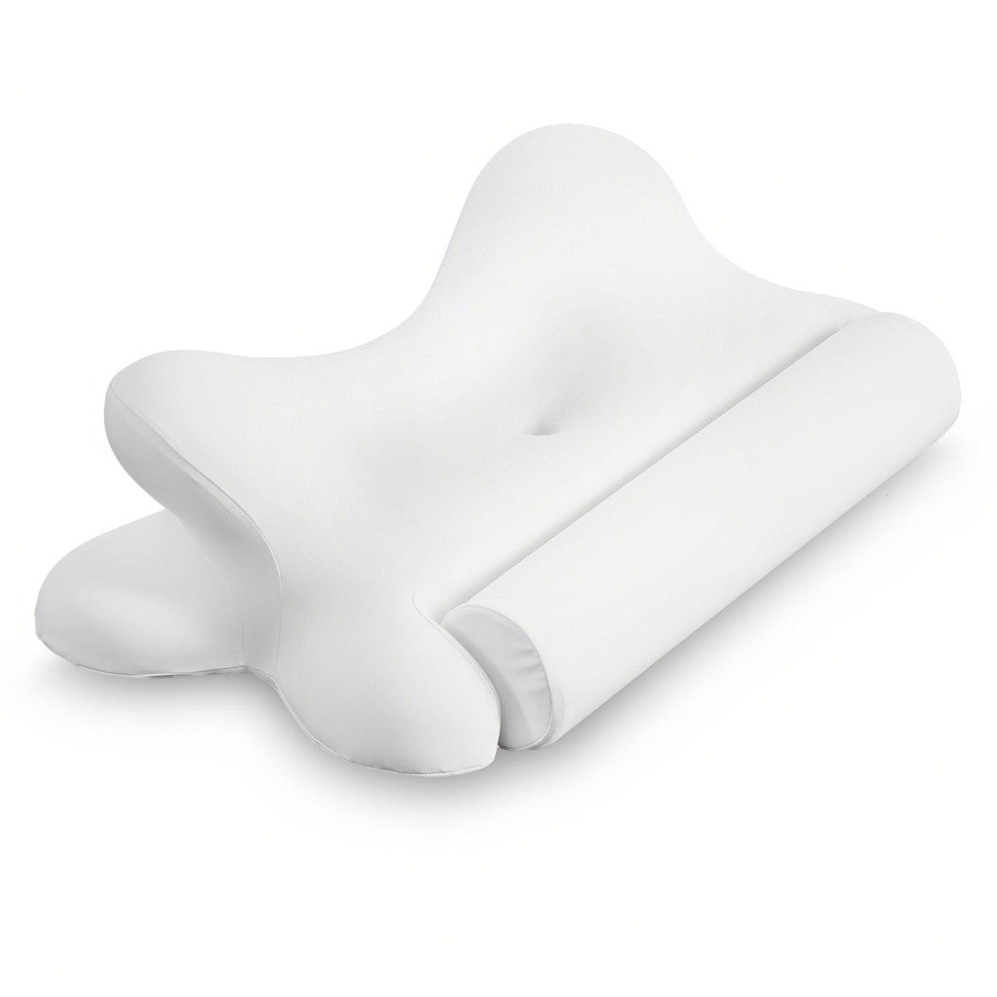 Memory Foam Cervical Pillow Contour Neck Support Orthopedic Bed Pillow for Side Back Stomach Sleepers with Cooling Pillowcase Queen King