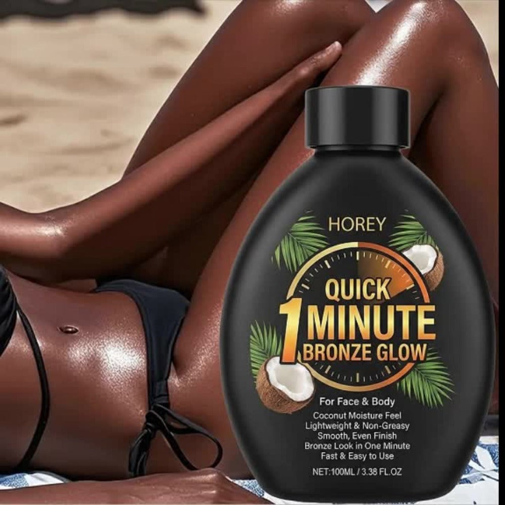Dark Self Tanning Lotion Sunless Tanner 3.38oz - Instant Radiance, & Smoothing, Tattoo Friendly, Lasting Bronze & Golden Brown Glow