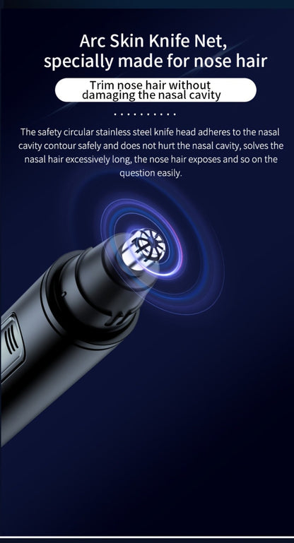 Electric Nose Trimmer with LED Display – USB Rechargeable Painless Facial Hair Removal Device for Men & Women, Nose Ear & Eyebrow Trimmer