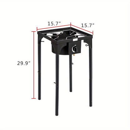 Outdoor Propane Burner Stove Cast Iron High Pressure Gas Cooker with Detachable Stand Legs