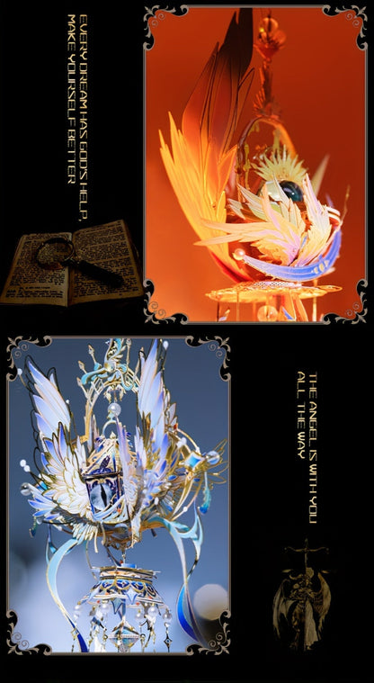 3D Metal Puzzle Model Kit, God's Eye & Angel's Eye MU Assembly, Laser-Cut DIY Craft, Artistic Home & Office Decor