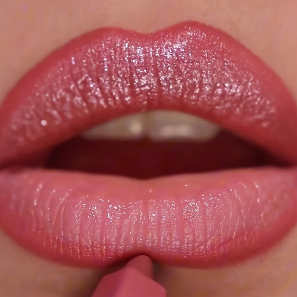 Lip Gloss Set by Pudaier with Matching Lip Liner, Glitter Finish and 10 Retained Color Pairings