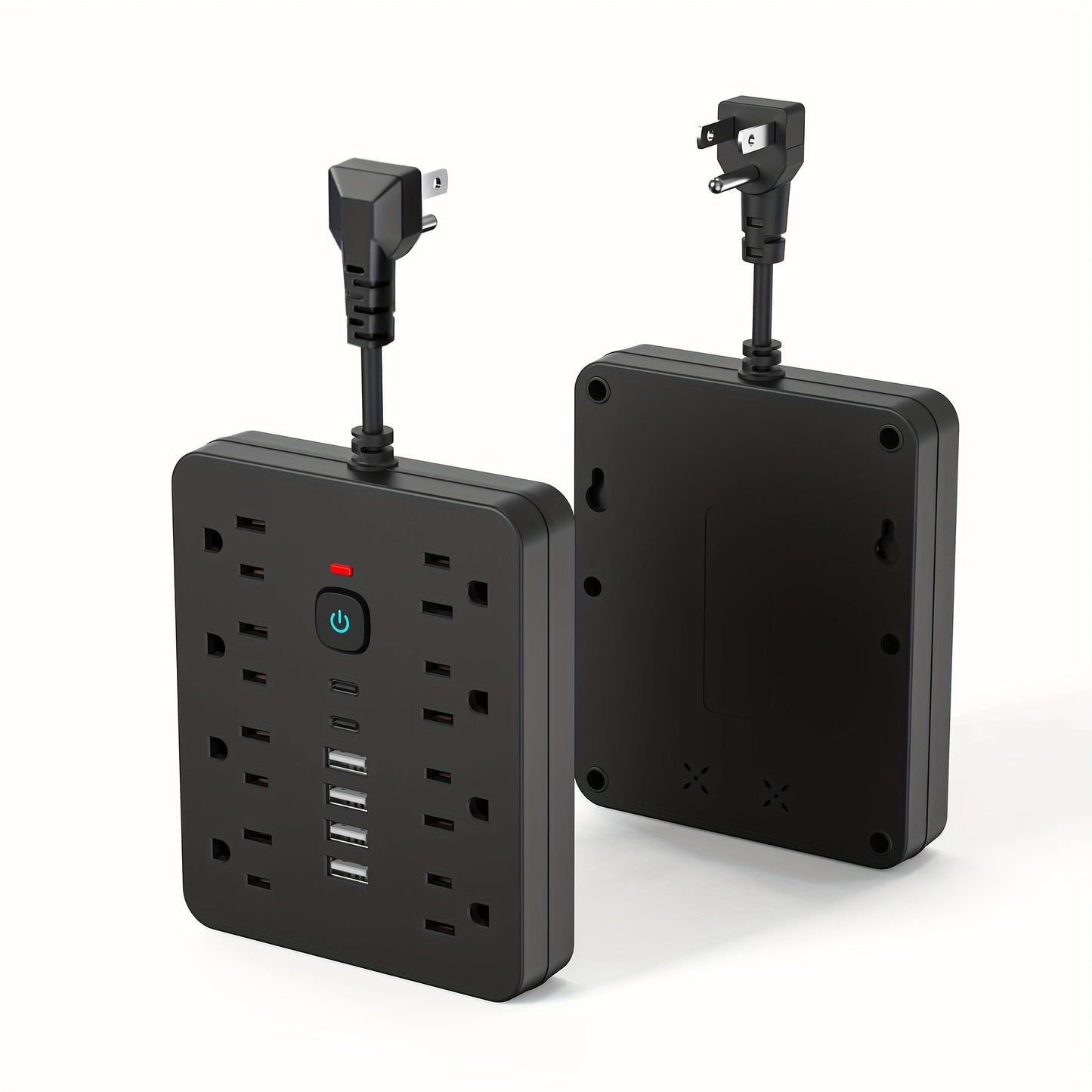 Power Strip with USB Ports, 14-in-1 with Individual Outlet Switches, 8 AC Outlets, 4 USB-A and 2 USB-C Ports