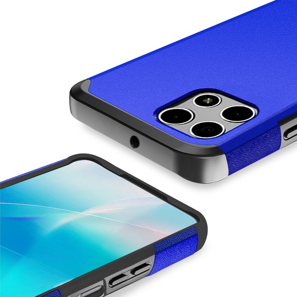 Phone Case Dual-Layer PC and TPU Cover for T-Mobile Revvl 7 5G in Red, Purple, Pink, Black, Gray or Blue