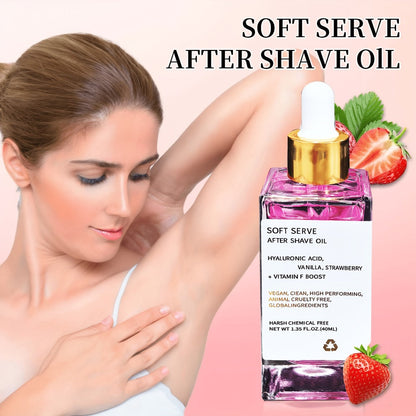 Beard Oil 2-Pack Strawberry Vanilla Scent 1.35oz Each Mustache Oil After Shave Moisturizer, for Everyday Face, Beard and Body Grooming