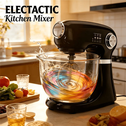 Bowl-Lift Stand Mixer 5.5 Qt 4-in-1 Electric Vertical Mixer 350W 12-Speed with Pulse for Entryways, Bedrooms and Living Spaces