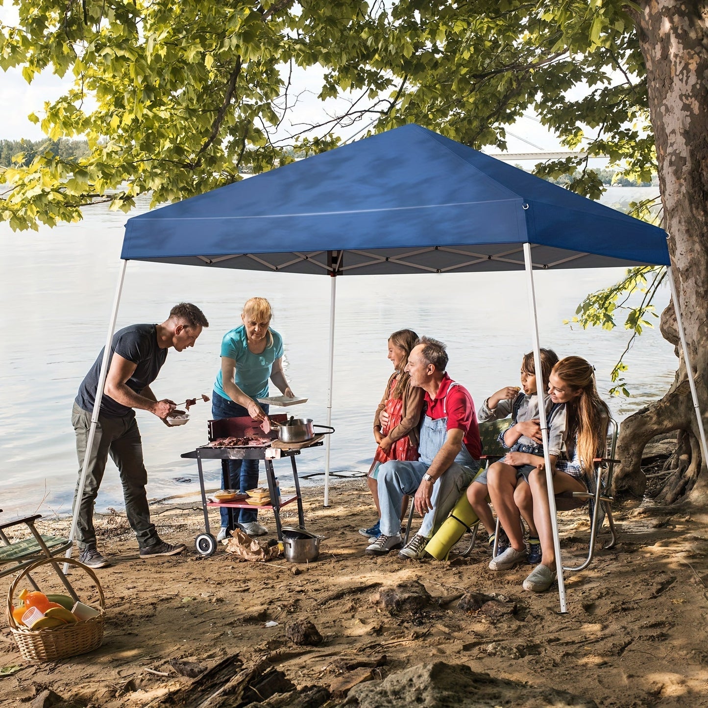 Canopy Tent Portable Waterproof | Oxford Camping Market Patio Outdoor