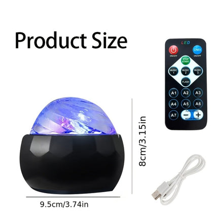 Northern Lights Aurora LED Lamp with Remote Control for an Everyday Personal Care Routine, with Listed Configuration
