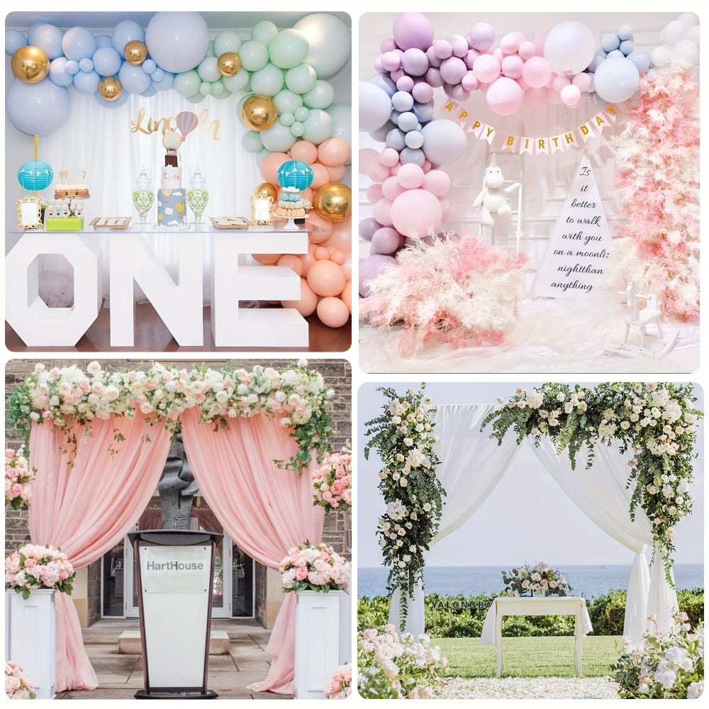 Premium Square Backdrop Support Stand | Flexible Portable Rectangular Metal Frame for Wedding Ceremony, Birthday Party