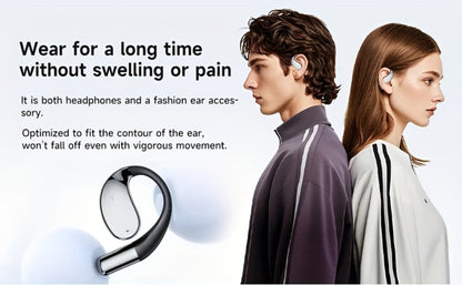 6-Mic AI Translation Bone Conduction Headset 144 Languages, Real-Time Translator Wireless Headphones