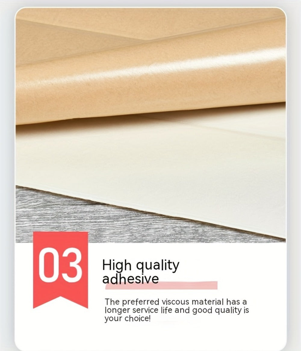 3D Peel and Stick Wood Grain Wallpaper Panels 50/100pcs – Self-Adhesive PVC Foam Wall Tiles