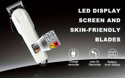 Electric Grooming Kit Hair Clipper & Razor Set USB Rechargeable with Digital Screen - 2 & 3 Piece Sets for Home Use & Salons