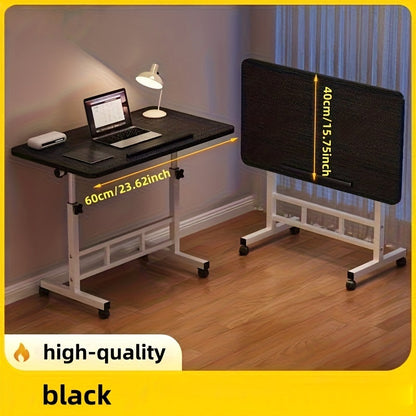 Standing Desk shown in the Charcoal Black option