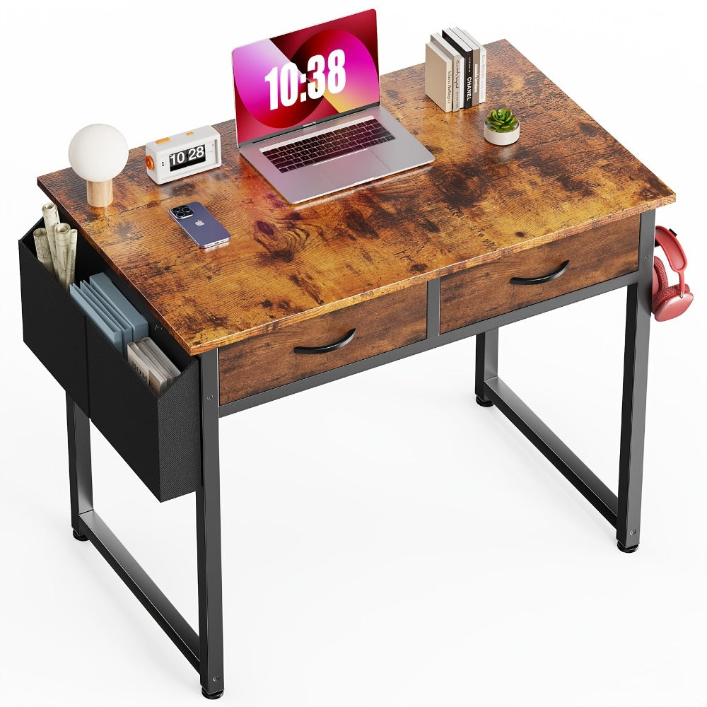 32-Inch Makeup Vanity Desk, Lighted Makeup Table for Dressing and Daily Routines detail image - detail view 7
