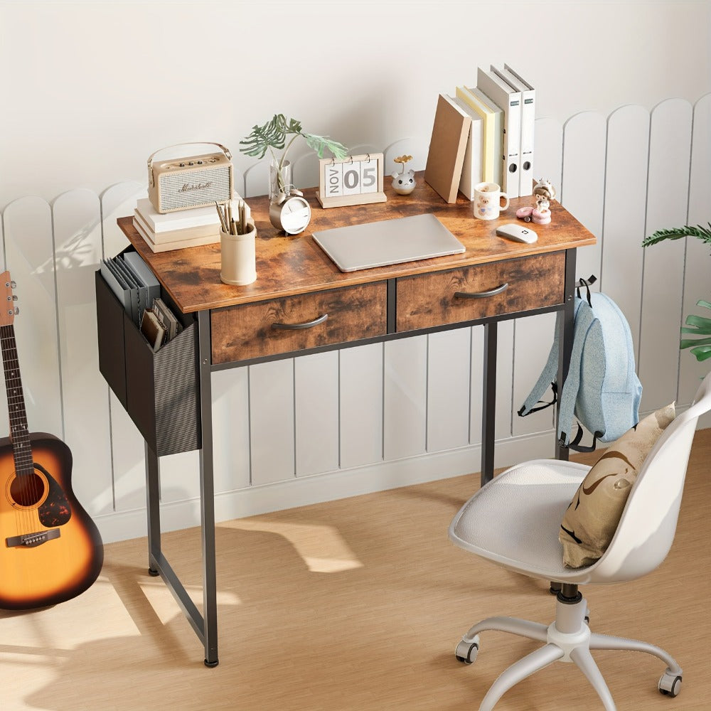32-Inch Metal Computer Desk, Writing and Study Desk for Work, Display, and Everyday Use detail image - detail view 7