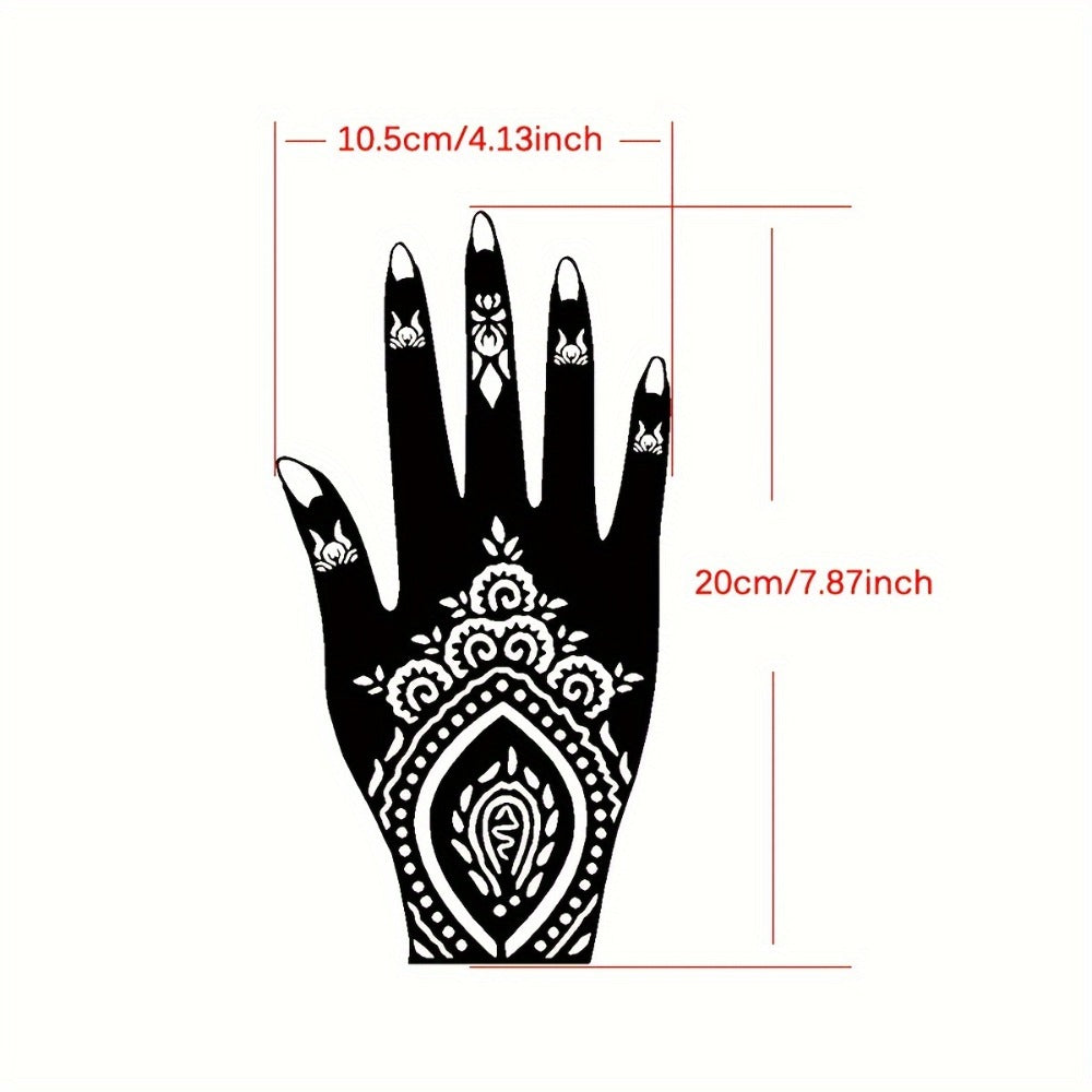 Fake Freckles Jagua Gel Kit Semi-Permanent Temporary Tattoo Ink, 3 Brown & Red Ink Bottles, 6 Stencils &
