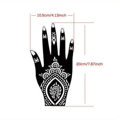 Fake Freckles Jagua Gel Kit Semi-Permanent Temporary Tattoo Ink, 3 Brown & Red Ink Bottles, 6 Stencils &