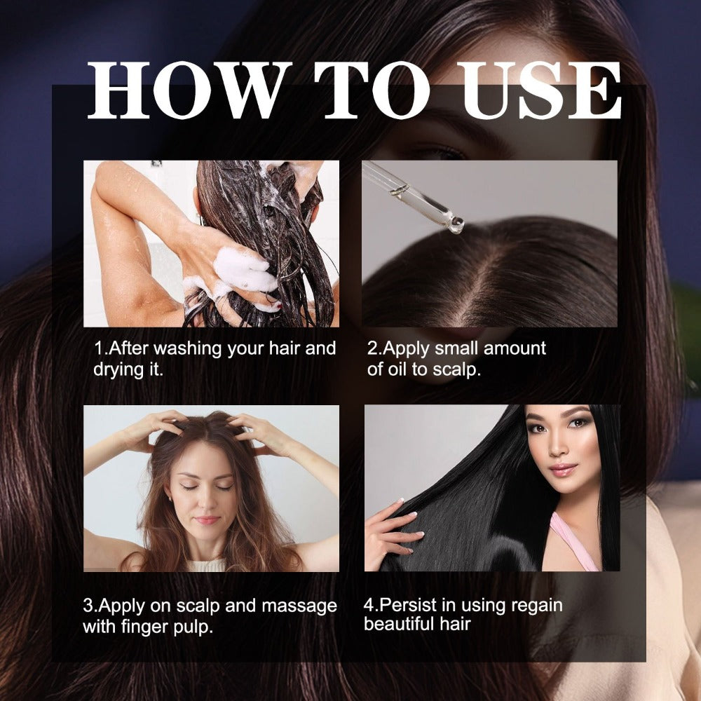 Hair Oil Batana 50ml Amber Dropper Bottle with Cold-Pressed Formula for Hair-Length, Brow and Lash Application