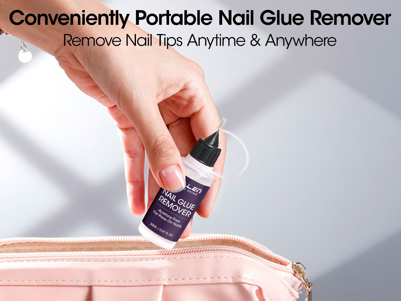Nail Glue Remover 20ml Precision Needle Applicator Acetone Free – Fast Acting No-Mess Formula for Press On Nails Gel X Nail Tips Fake Nails