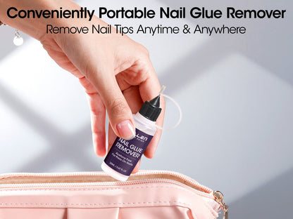 Nail Glue Remover 20ml Precision Needle Applicator Acetone Free – Fast Acting No-Mess Formula for Press On Nails Gel X Nail Tips Fake Nails