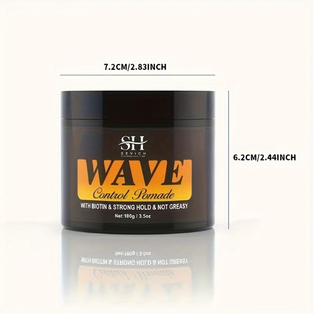 Wave Pomade Set for Men 360 Waves, Glycerin Formula Silky Shine, 4-Piece or 5-Piece Bundle with Silky Durag & Wave Brush