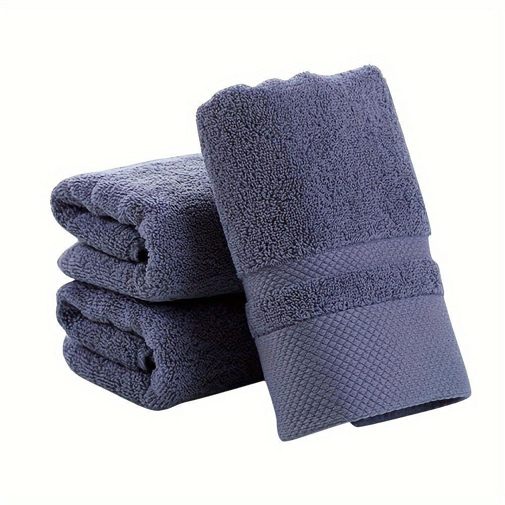 100% Cotton Bath Towel 500GSM Ultra Absorbent Soft Quick Dry Thick Hand Towel for Bathroom Gym Machine Washable Khaki Purple Blue Gray Green