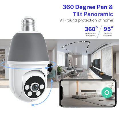 AI Auto Tracking Security Camera 360° Panoramic 1920P, Infrared Night Vision Two-Way Audio 2.4GHz USB Charging