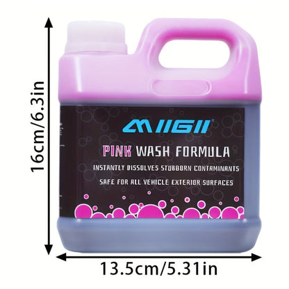 Pink Foam Pre-Wash Car Shampoo – Floral Scent Snow Foam Prewash Solution, Safe for Coatings & Paint | Foam Cannon