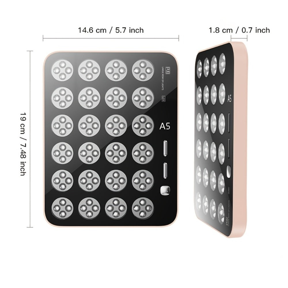 LED Light Therapy Device for Face & Body with Stand - Home Spa for Entryways, Bedrooms and Living Spaces