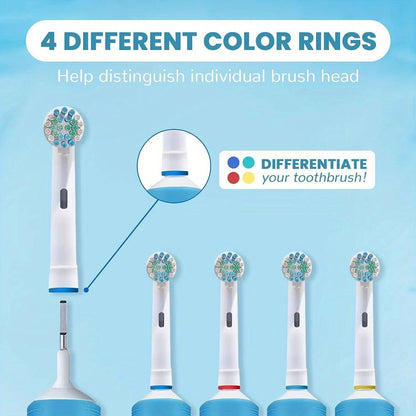 Replacement Toothbrush Heads Compatible with Oral-B Electric Toothbrush - 12 Pack Professional Brush Heads