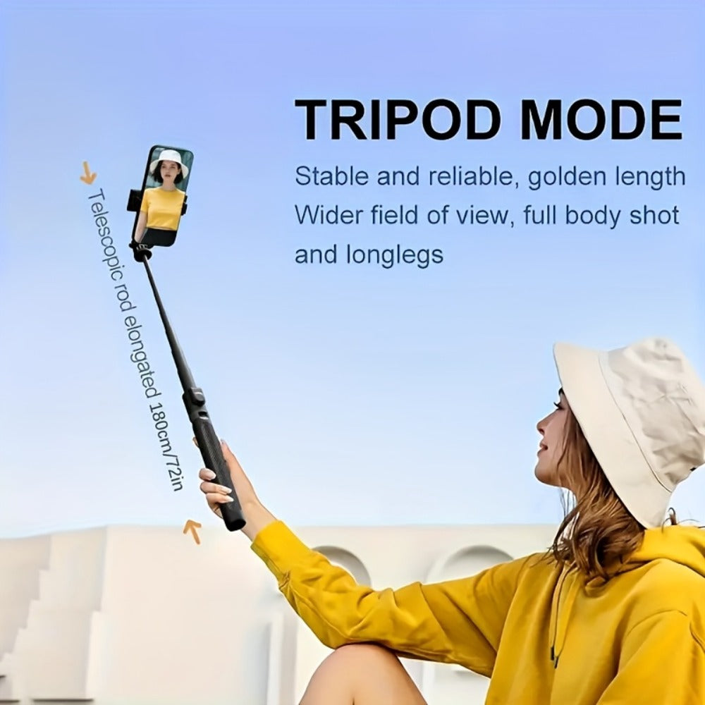 67 Inch Selfie Stick Tripod Retractable Floor Stand with Wireless Remote & 360° Rotation for an Everyday Personal Care Routine
