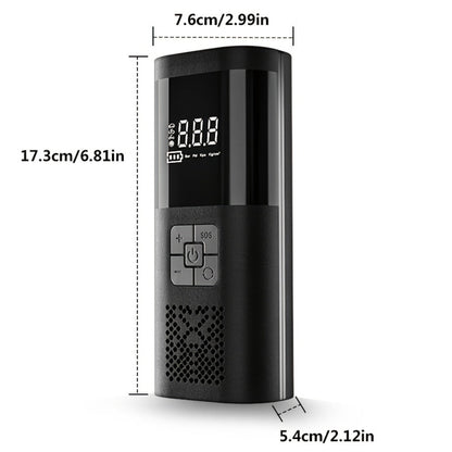 Portable Tire Inflator Air Compressor 150PSI – Cordless Smart Air Pump with Digital Pressure Gauge, LCD Display, 3X Fast Inflation