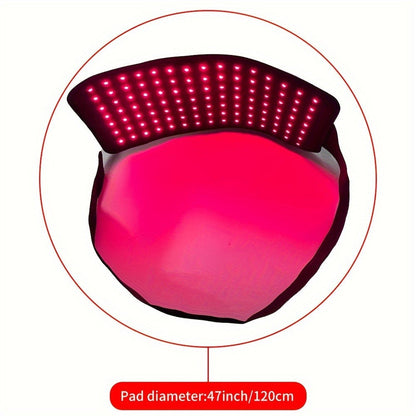 Flexible Red and Near-Infrared LED Body Wrap with 660nm and 850nm Light, Adjustable Straps and Wired Controller