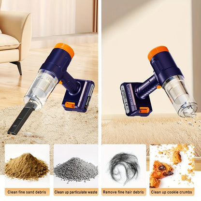 Handheld Vacuum Cleaner with 4KPa Suction, USB Charging, Crevice Tool and Three Color Options