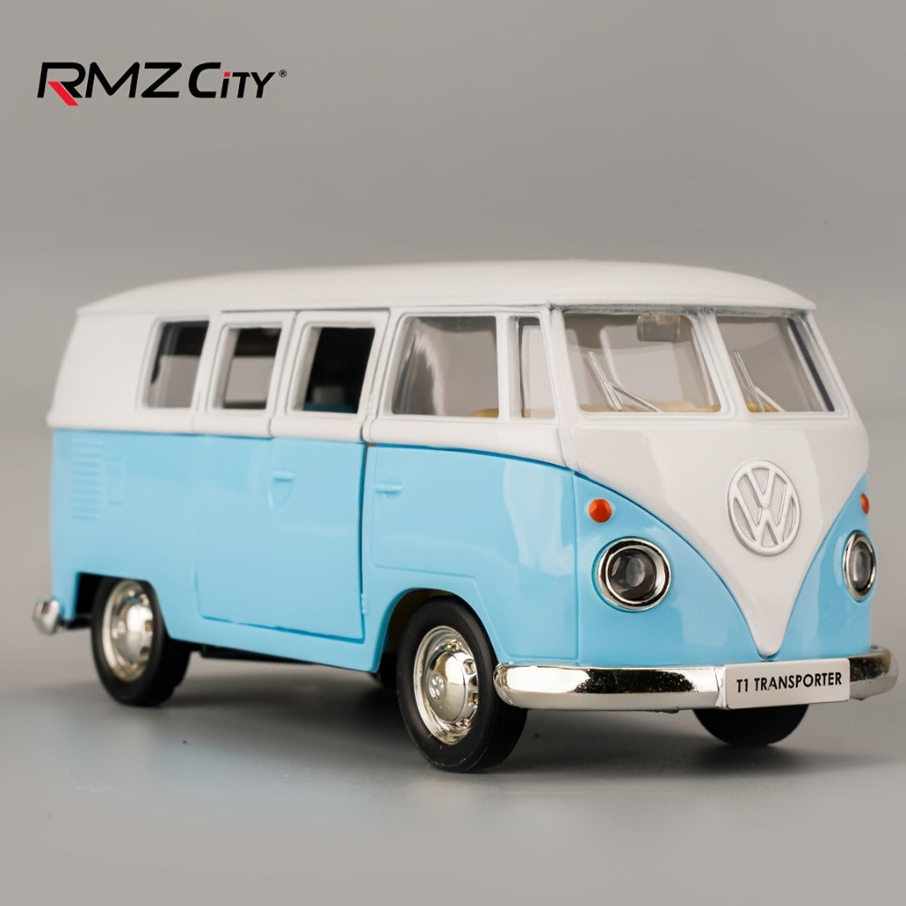 1:36 Volkswagen Bus Die-Cast Toy Car Model with Openable Doors & Pull-Back with the Listed Color, Size or Set Options for Everyday Use