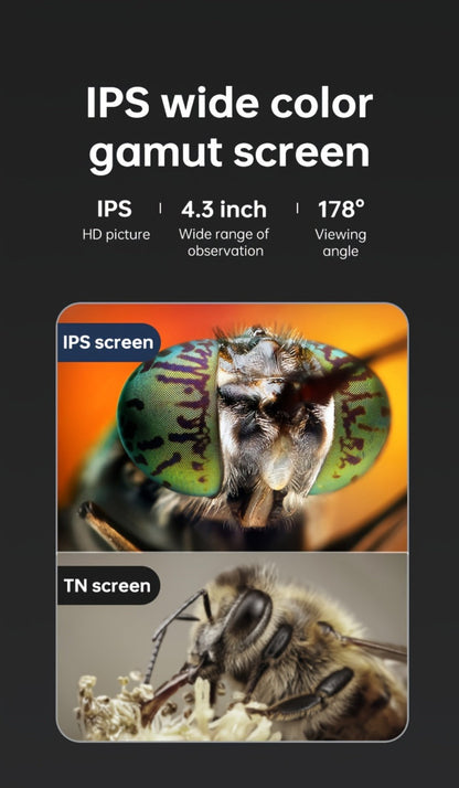 7-Inch IPS Digital Microscope with Eight LEDs, Remote Control and PC Connection for Coin and Electronics Inspection