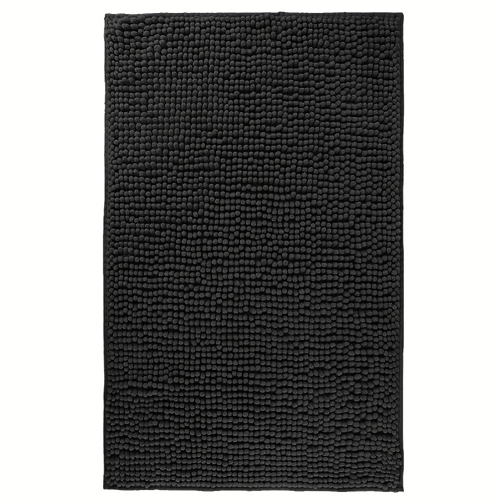 Chenille Bath Rug Extra Thick Bathroom Mat, Multiple Sizes & Colors for Entryways, Bedrooms and Living Spaces