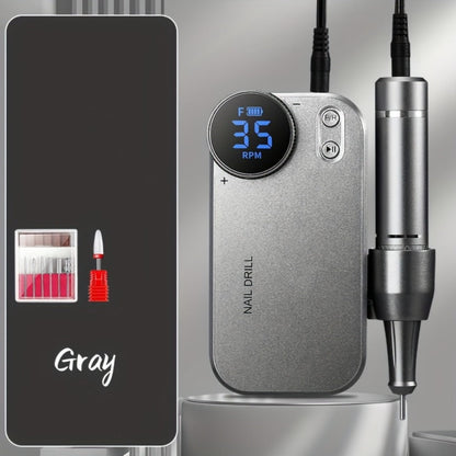 Electric Nail Polisher & Buffer Rechargeable High Power, Professional Manicure Pedicure Machine for Nail