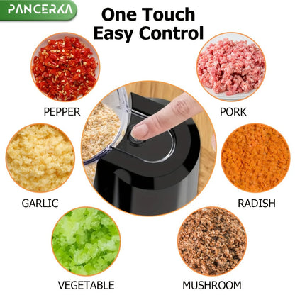 Electric Vegetable Chopper Food Processor - Mini Electric Food Chopper Blender for Kitchen, Baby Food Maker